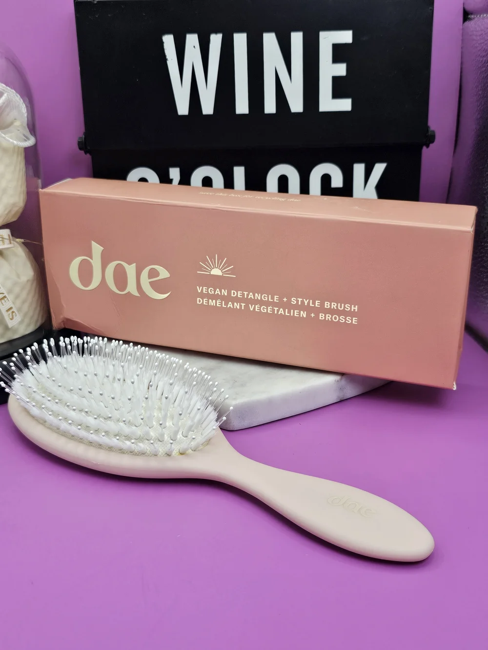 dae Vegan Detangle & Style Brush — Blush Pink